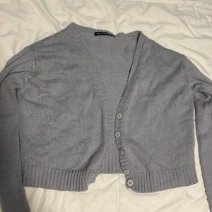 Blue/Gray Brandy Melville Button Cardigan
